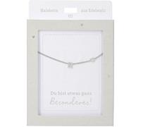 Depesche 13895.23 Halskette mit Buchstabe R und Herz, versilbert, variabel in der Länge tragbar (42 cm + 5 cm), als Geschenk oder kleine Aufmerksamkeit