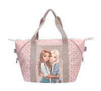 Depesche 14014 TOPModel Dots - Sporttasche in Rosa, mit Model Motiv und Punkte Muster, Tasche mit Henkel und Innenfach