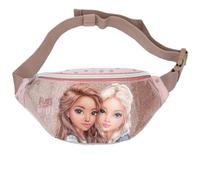 Depesche 14015 TOPModel Dots - Crossbag in Rosa, mit Model Motiv und Glitzer, Umhängetasche mit längenverstellbarem Tragegurt