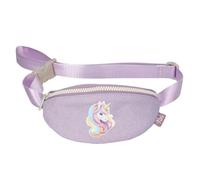 Depesche 14035 Ylvi Sugar Pop - Kleine Crossbag in Lila, mit Einhorn Motiv und Glitzer, Umhängetasche mit längenverstellbarem Tragegurt