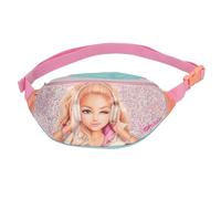 Depesche Crossbag TOPModel Music – Model-Motiv, Glitzer, mit verstellbarem Gurt, Pink/Apricot/Türkis