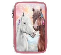 Depesche 3-Fach Federtasche Miss Melody Farbsortierung rot, Rostrot
