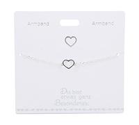Depesche 4715-031 Armband für Damen mit einem Herz-Symbol als Anhänger, versilbert, variabel in der Länge tragbar (15 - 20 cm), ideal als Geschenk für die Partnerin, (beste) Freundin, Ehefrau