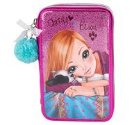 Depesche 6352 - Top Model 3 fach Federtasche Friends, gefüllt, rosa