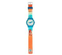 Depesche 6642 Dino World Silikon-Armbanduhr Kinderuhr Dinosaurier blau