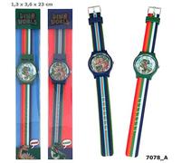 DEPESCHE 7078 Dino World Silikon-Armbanduhr sortiert