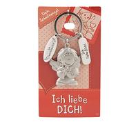 Depesche 7518-010 Schutzengel Schlüssel-Anhänger aus Metall, Glücksbringer mit Engel, Schlüsselring und liebevoller Botschaft, zum Verschenken an Familienmitglieder, Freunde und Bekannte