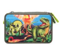 Depesche Dino World 3-Fach Federtasche LED