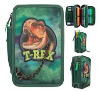 Dino World - Triple Pencil Case - T-REX - Green -( 0412506 )