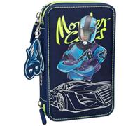 Depesche Federtasche Monster Cars, 3-Fach, sortiert