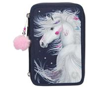 Depesche Miss Melody 3-Fach Federtasche Blau LED