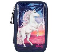 Depesche Miss Melody 3-Fach Federtasche Glitter Ocean