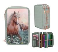 Depesche Miss Melody 3-fach Federtasche Romantic Fields