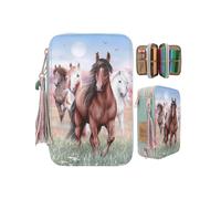 Depesche Miss Melody Triple Pencil Case HOOF CLATTER