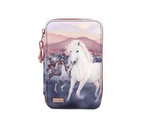 Depesche Miss Melody - Triple Pencil Case With Quilting NIGHT HORSES ( 0412512 )