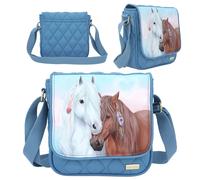 Depesche Miss Melody Umhängetasche Blue Quilt