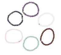 Depesche Moments Premium Amethyst Armband in perlmutweiss, 100% Natürlicher Edelstein, der Amethyst schenkt dir Schaffenskraft- Schmuck