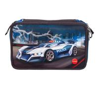 Depesche Monster Cars Federtasche Tripledecker Polizei mit LED, gefüllt