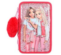 Depesche TOPModel 12230 One Love 3-Fach Federtasche mit Glitzer