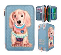 Depesche TOPModel 3-Fach Federtasche Mit Applikation CITY GIRLS