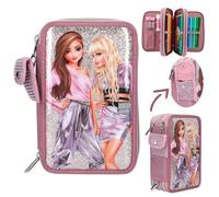 TOPModel Dreifach-Federmäppchen Glitter Queen