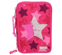 Depesche TOPModel 3-Fach Federtasche Streichpaillette Stern Pink