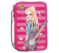 Depesche TOPModel Federtasche Popstar Gitarre, pink, 3-Fach, sortiert