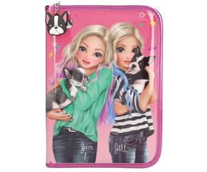 Depesche TOPModel große Federtasche Friends Hund Pink