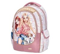 Depesche TOPModel Velo Fleur School Backpack Pink/Cream, Pink-Cream