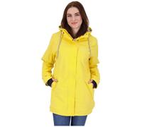 DEPROC-Active Damen Damen Friesennerz Regenmantel Regenjacke mit Kapuze Gefüttert Wasserdicht Wetterfest Übergangsjacke New Ellesmere Regenjacke