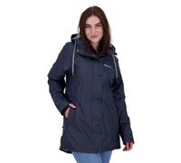 DEPROC-Active Damen Damen Friesennerz Regenmantel Regenjacke mit Kapuze Gefüttert Wasserdicht Wetterfest Übergangsjacke New Ellesmere Regenjacke