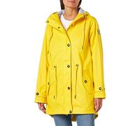 DEPROC-Active Damen Damen Friesennerz Regenmantel Regenjacke mit Kapuze Wasserdicht Wetterfest Windbreaker Übergangsjacke #Ankerglutliebe Regenjacke