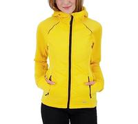 Deproc Active Damen Damen mit Leichter Kapuze Übergangsjacke Windbreaker Elmcourt Ii Strickfleecejacke, sun yellow, 50 EU