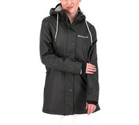 Deproc Active Damen Friesennerz Regenmantel Mit Kapuze Gefüttert Wasserdicht Wetterfest Übergangsjacke New Ellesmere Regenjacke, Anthrazit, 36 EU
