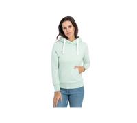 DEPROC Active Damen Kapuzenpullover HILDACMYK | Hoodie Sweatshirt mit Kängurutasche | Premium Baumwoll-Mix | Mint