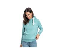 Deproc Active Damen Sweatshirt Mit Kapuzenjacke Fleecejacke Windbreaker Hoodie Hildacmyk Kapuzenpullover, Türkis, 38 EU