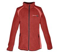 Deproc Active Damen Leichte Strickfleece-Jacke ENNDERBY, Chilli red, 38