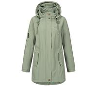 Deproc Active Damen Softshellmantel mit abnehmbarer Kapuze Übergangsjacke Windbreaker #TWIN PEAK, 40