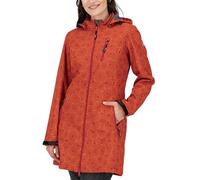 Deproc Active Damen Mit Abnehmbarer Kapuze Übergangsjacke Kurzmantel Shelby Long Softshellmantel, Chilli, 46 EU