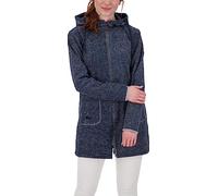 DEPROC-Active Damen Übergangsjacke Windbreaker Mit Kapuze Kennewick Ii Strickfleecejacke, Navy, 36 EU