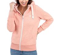 Deproc Active Damen Sweatjacke mit Kapuze Kapuzenjacke Zip Fleecejacke Windbreaker Hoodie mit Reißverschluss FinjaCMYK Kapuzenpullover, Peach, 42