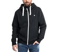 Deproc Active Herren Sweatjacke Mit Kapuzenjacke Zip Fleecejacke Windbreaker Hoodie Reißverschluss Finncmyk Kapuzenpullover, Schwarz, XXL EU
