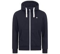 Kapuzensweatshirt DEPROC ACTIVE "FinnCMYK II MEN", Damen, Gr. L (52), blau (navy), 50% Baumwolle; 50% Polyester, bequem, angesetztes Bündchen, Sweatshirts, weiche Fleecejacke mit Kängurutasche (284078
