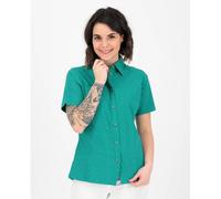 Outdoorbluse DEPROC ACTIVE "SUDBURY II WOMEN", Damen, Gr. 36/38 (M), grün (grünaop), 93% Polyester; 7% Elasthan, Blusen, auch in Großen Größen erhältlich (72536756-38) grünaop