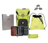DerDieDas ErgoFlex EASY "Superflash" Schulrucksack-Set 5-teilig mit Sportbeutel Neon Fighter