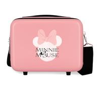 Der Hartschalen-Kinderkoffer „Disney Minnie Heads“ mit Zahlenschloss und 4 Rädern ist aus ABS gefertigt, einem stabilen und leichten Material.
