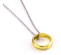 Der Herr der Ringe Der Eine Ring Unisex Halskette goldfarben/silberfarben