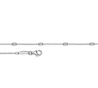 Der Kettenmacher Damen Halskette Ankerkette Ovaline aus Sterlingsilber in der Farbe Silber, Länge: 45cm, A4-45S