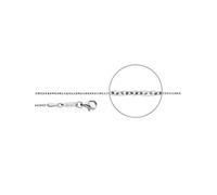 Der Kettenmacher Damen Halskette Brilliantkette Diamantiert aus Sterlingsilber in der Farbe Silber, Länge: 45cm, B1-60S