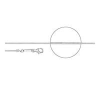 Der Kettenmacher Damen Halskette Torokette Diamantiert aus Sterlingsilber in der Farbe Silber, Länge: 42cm, T1-42S